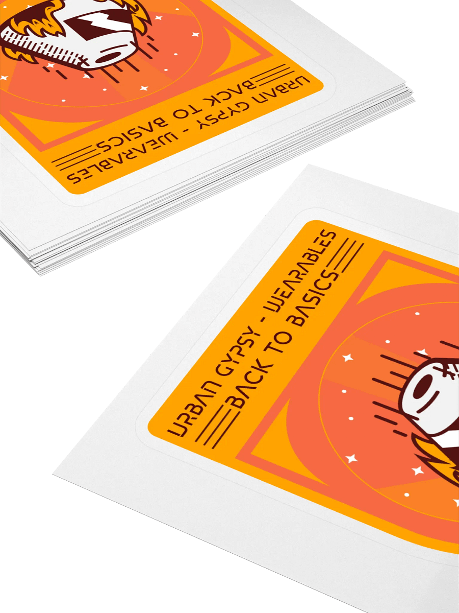 Fiery Back to Basics Kiss Cut Sticker product image (4)