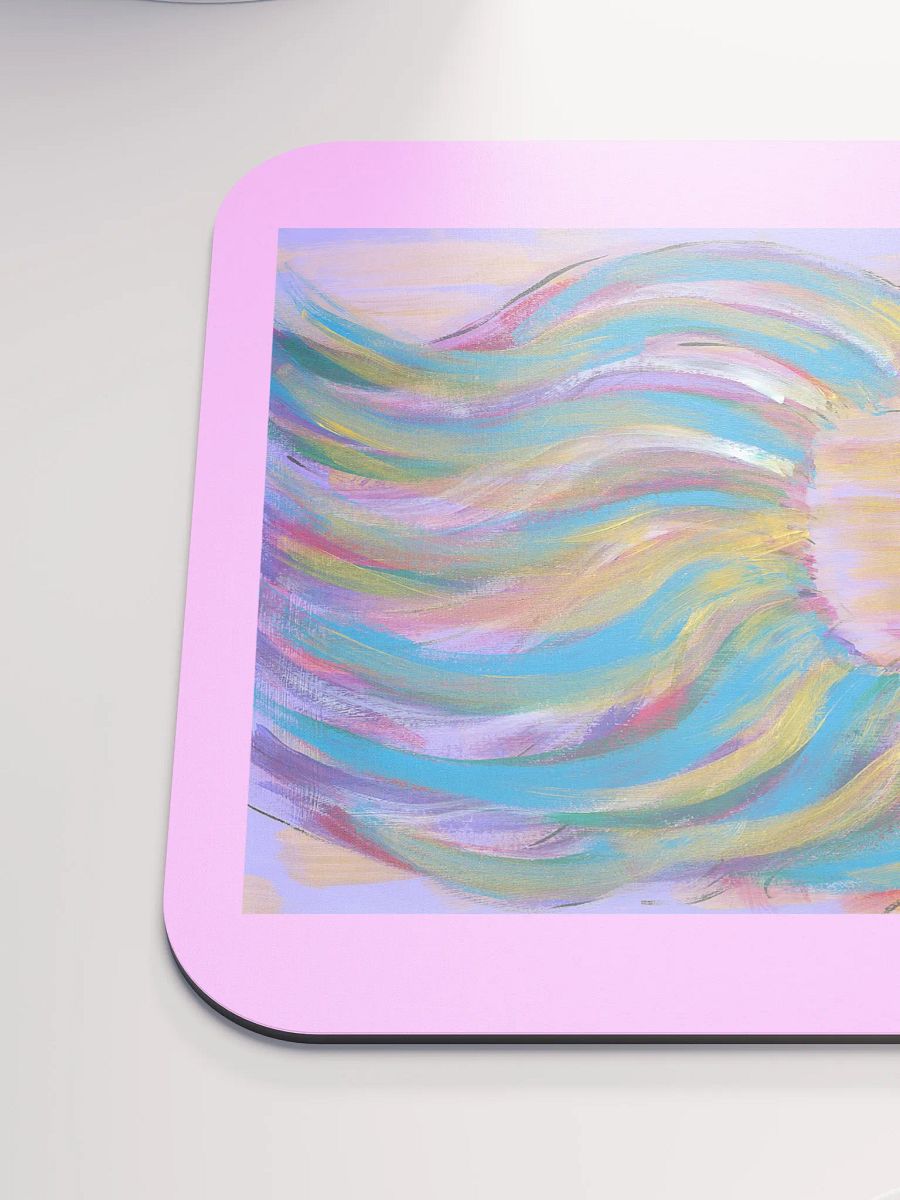 Girl with the colorful hair - (art by Dina R.) - acrylic painting picture - Classic Mouse Pad product image (6)