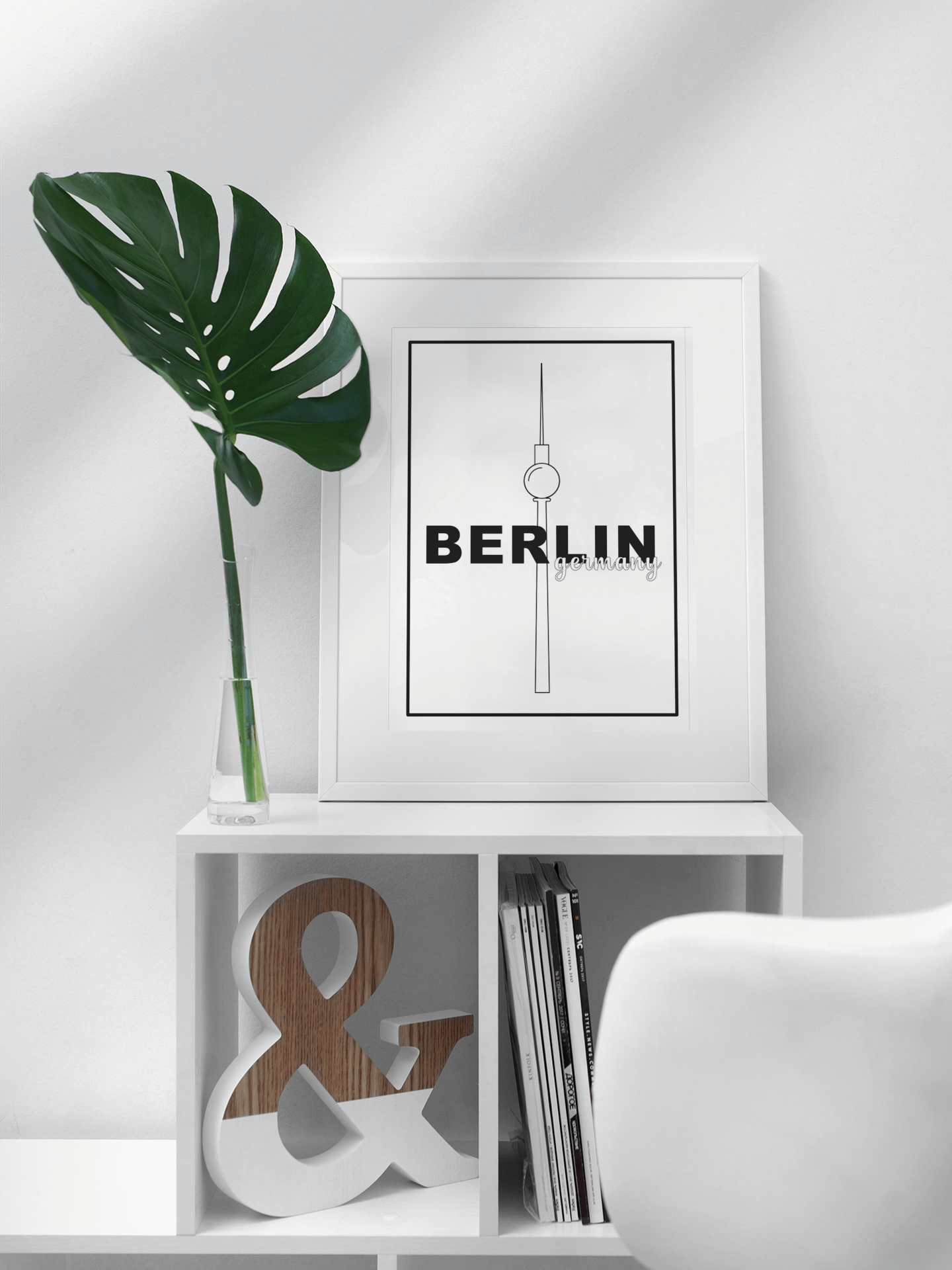 Berlin TV Tower Minimalist Poster, Iconic German Landmark Art, Black and White City Line Drawing, Urban Chic Wall Decor, Travel Gift product image (3)