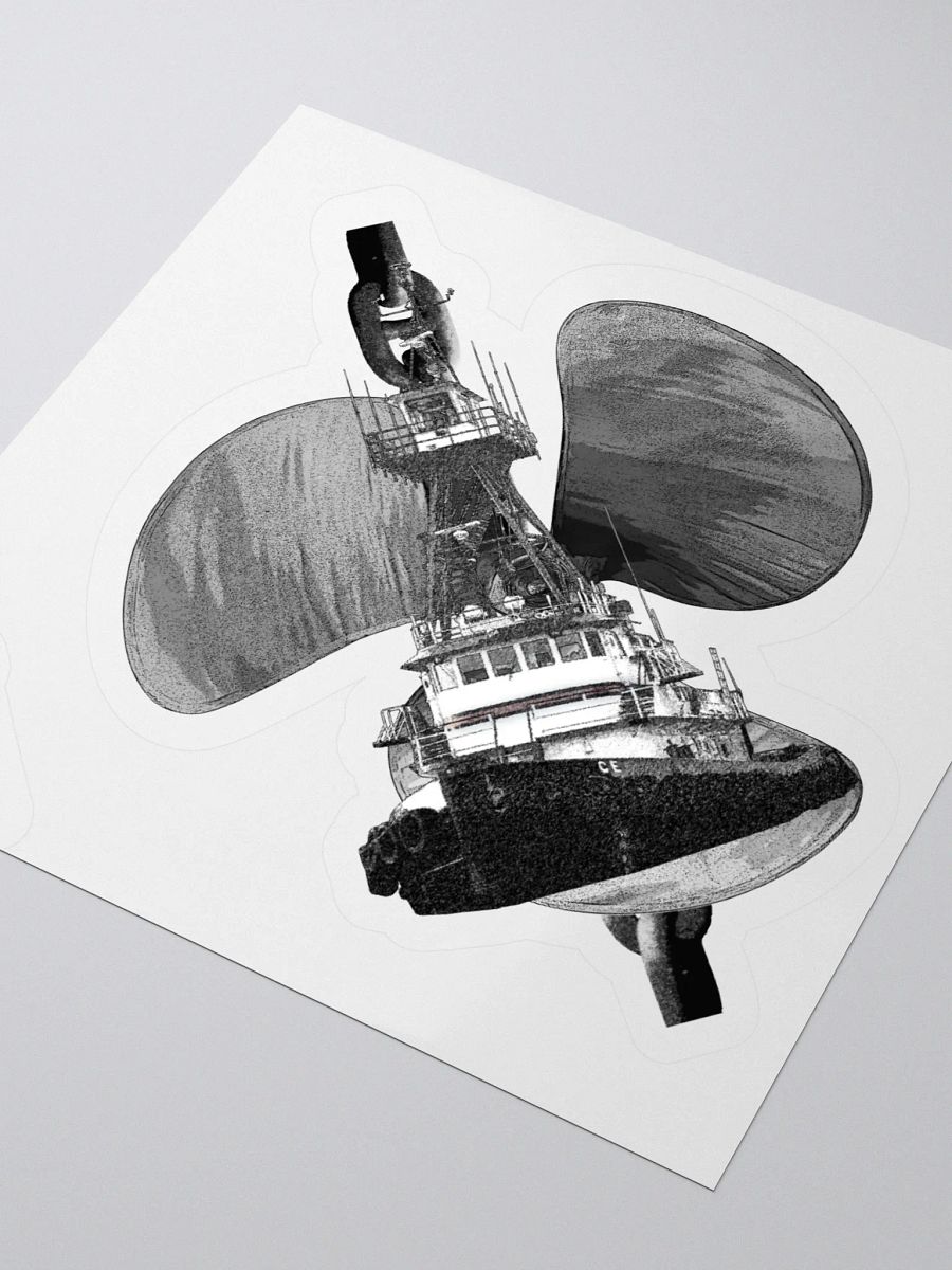 Three blade prop Cain Tug CE Kiss Cut Stickers product image (9)