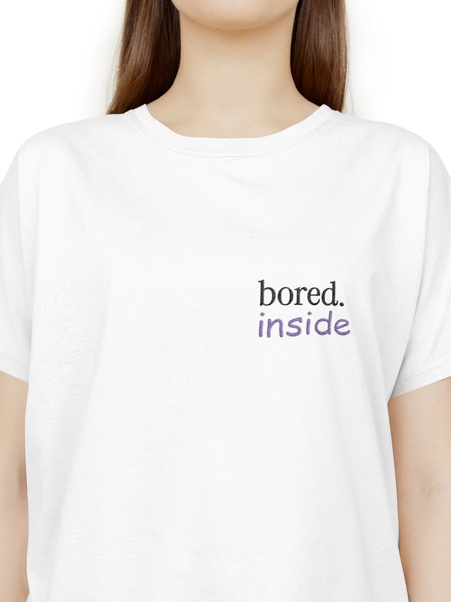Bored. Inside - A Premium Relaxed Fit Embroidered Tee product image (5)