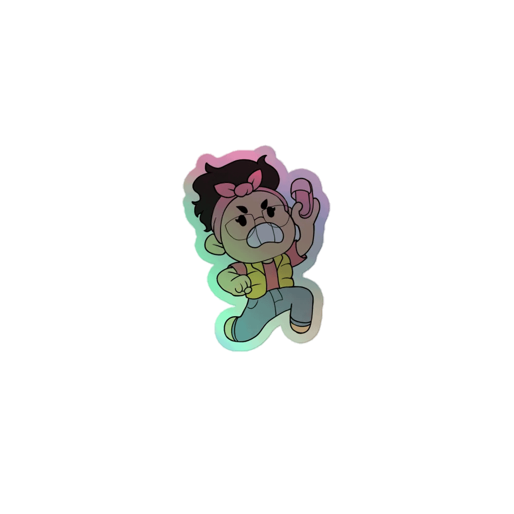 Holographic Angry Kea Sticker product image (1)