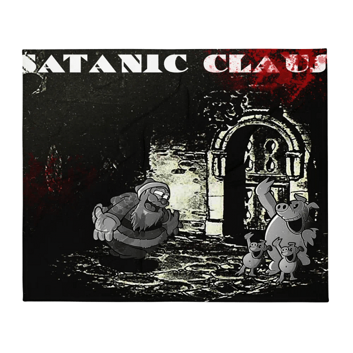 Satanic Claus Throw Blanket product image (2)