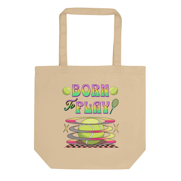 Born to Play Tennis Eco Tote product image (1)