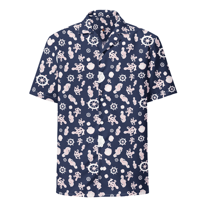 Navy Nautical Hawaiian Shirt product image (2)