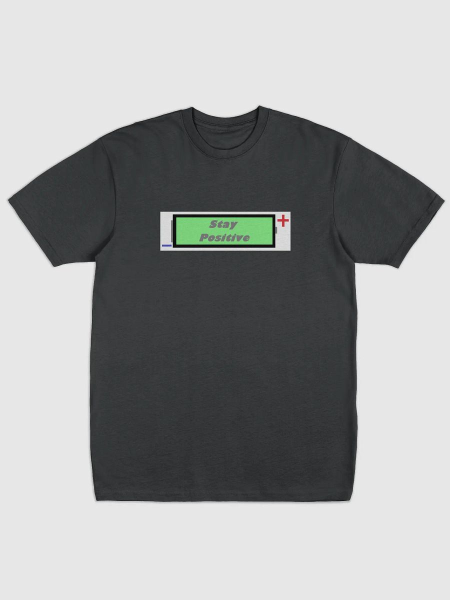 Stay positive battery shirt product image (1)