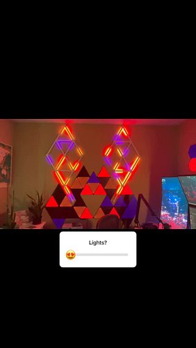 Light up your life with synchronized music! @nanoleaf #lights #smart #automation #nanoleaf #lightlink #bethelight