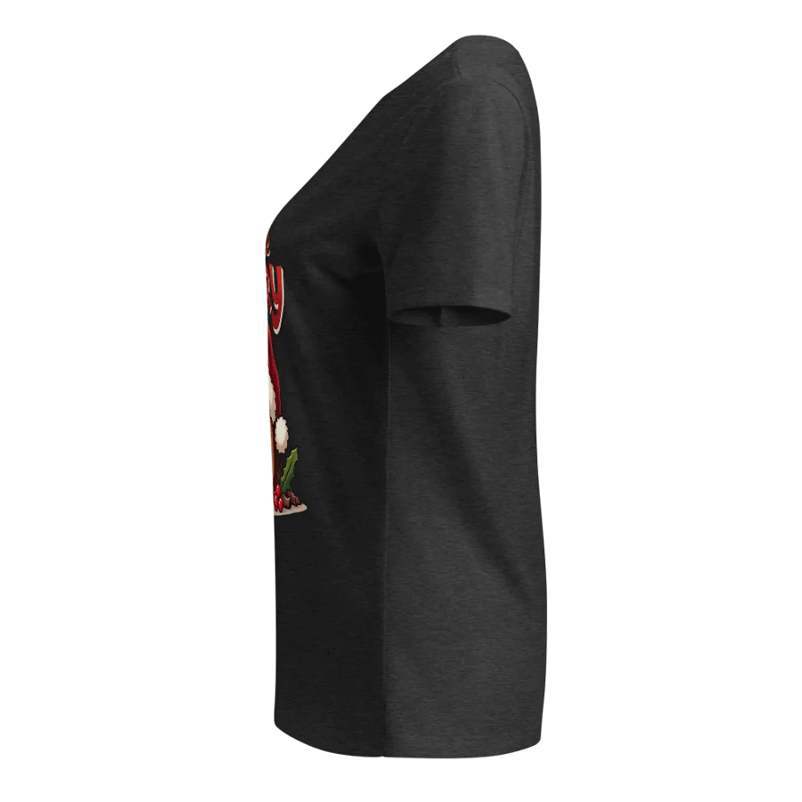Yule Be Sorry Santa Log Women's V-Neck Tee product image (13)
