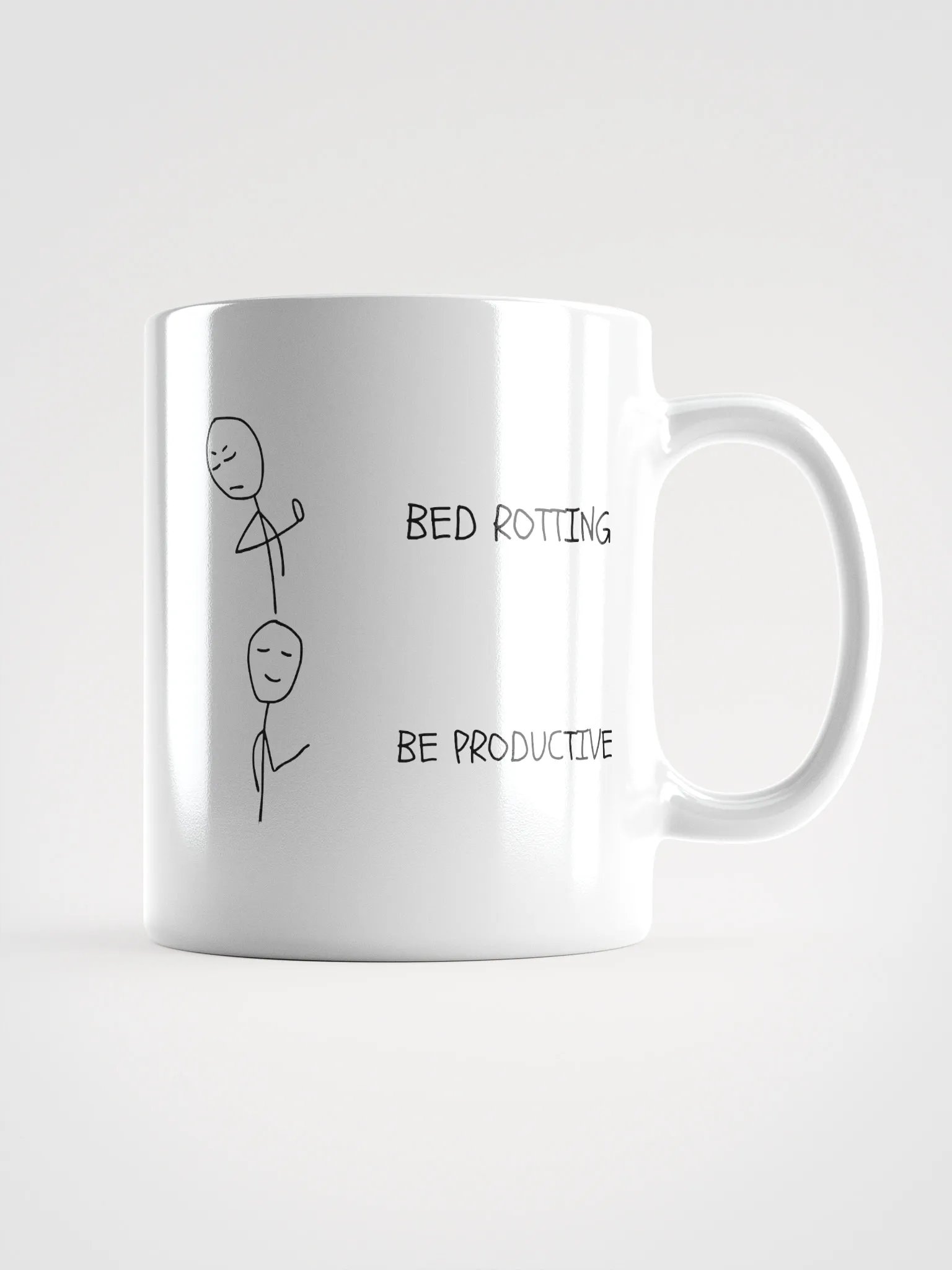 Bed Rotten vs Be Productive Mug product image (1)