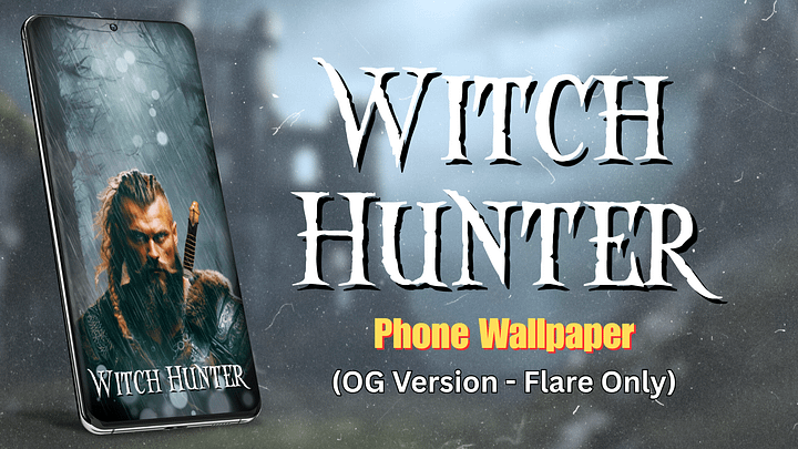 Witch Hunter - Phone Wallpaper (OG Version - Rain & Lens Flare) product image (1)