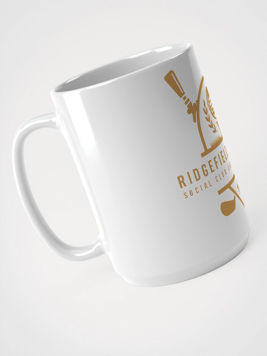 Ridgefield Golf Club Logo White Glossy Mug product image (3)