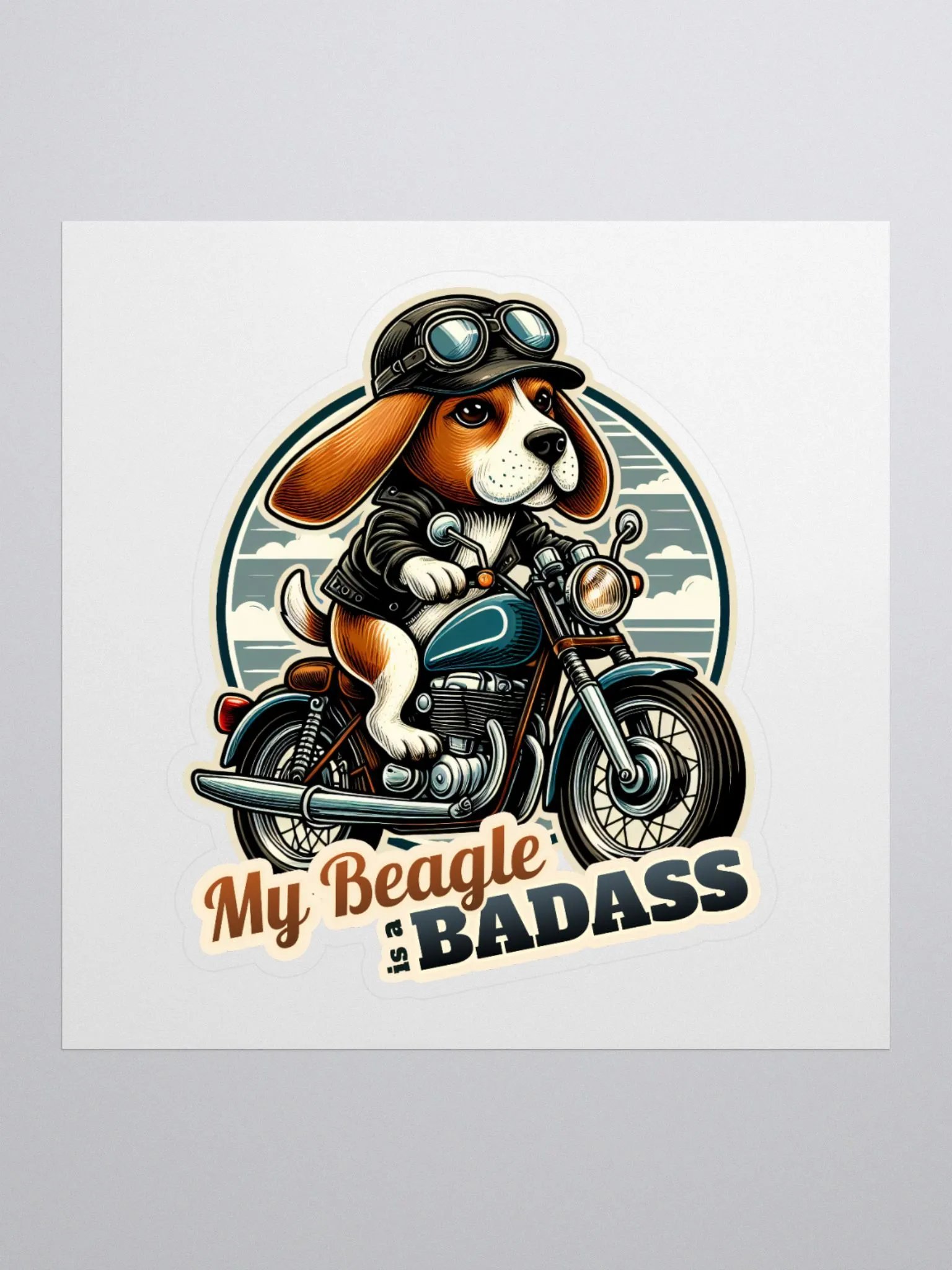 Badass Beagle - Sticker product image (1)