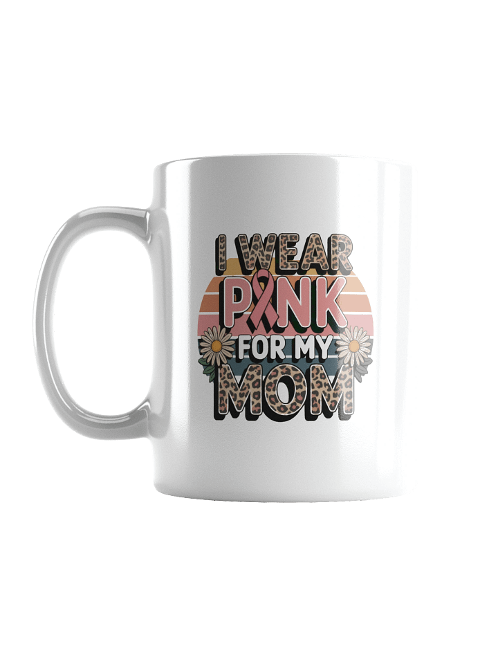 Pink Ribbon Leopard Print Breast Cancer Awareness Mug product image (2)