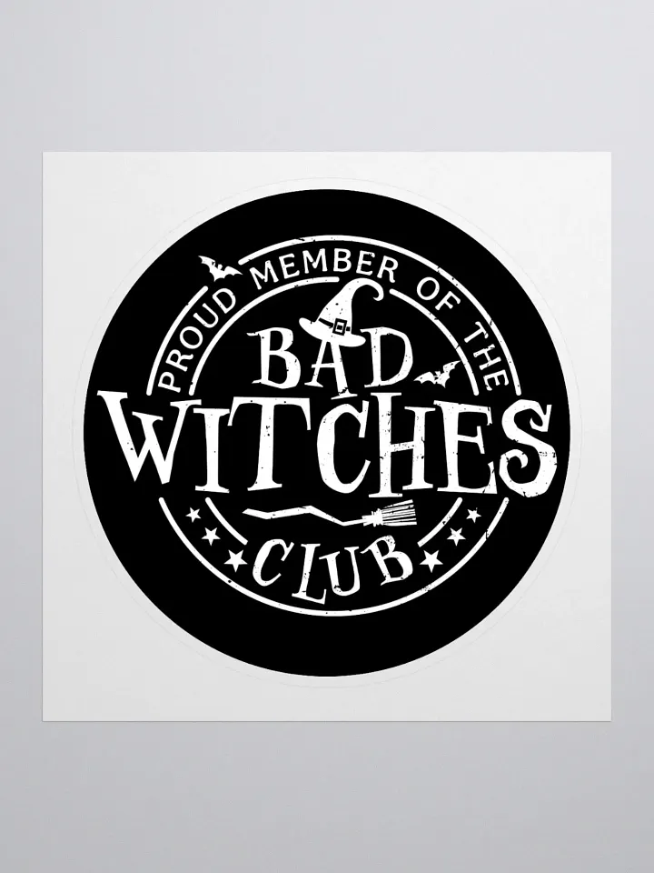 Bad Witches Club Sticker (Black) product image (1)