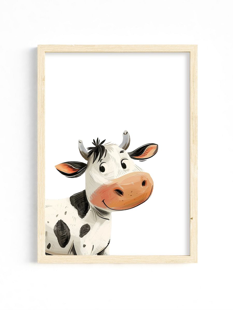 Holstein Cow Nursery Wall Print product image (1)