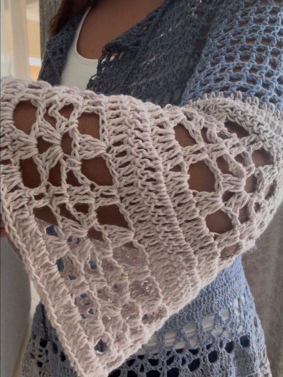 Crochet raglan boho style top Written Pattern product image (3)