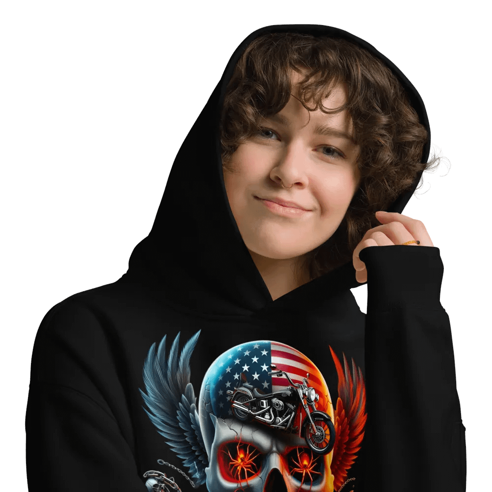 Patriotic Reaper Oversized Hoodie #23 product image (9)