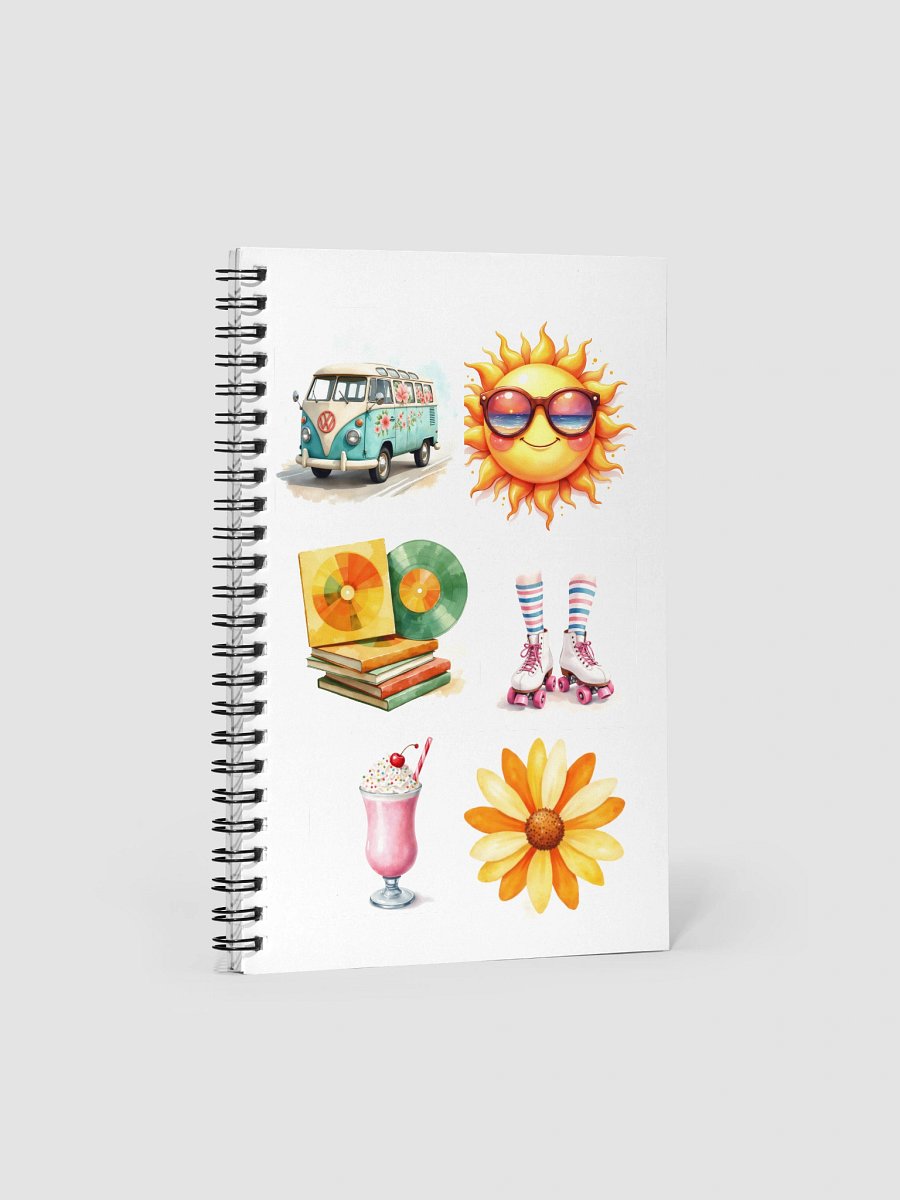Retro Vibes Spiral Notebook product image (1)