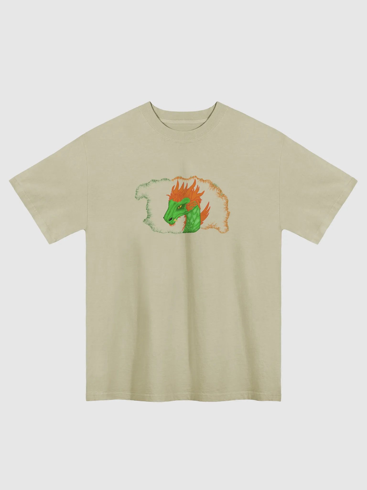 Fierce Dragon Head Oversized T-Shirt product image (1)