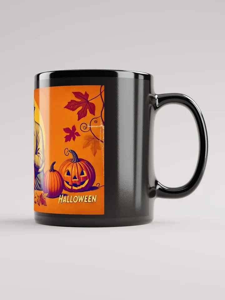 Vintage 1940s Halloween Pumpkin Carving Coffee Mug product image (2)