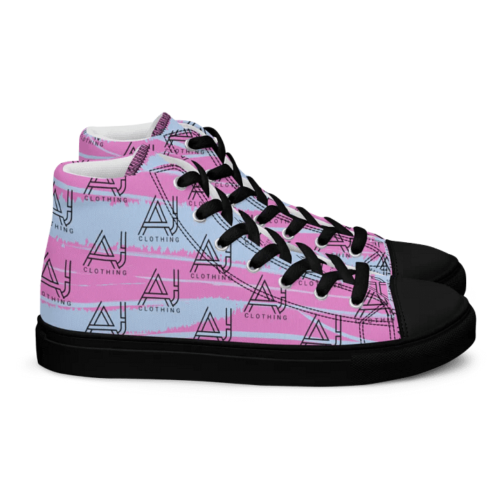 Pink blue alt high tops product image (2)