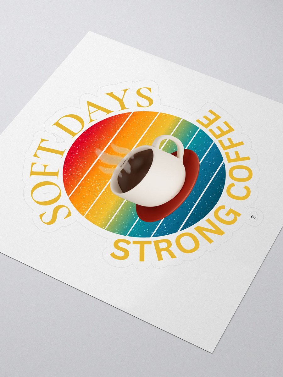Soft Days & Strong Coffee Sticker Set product image (3)