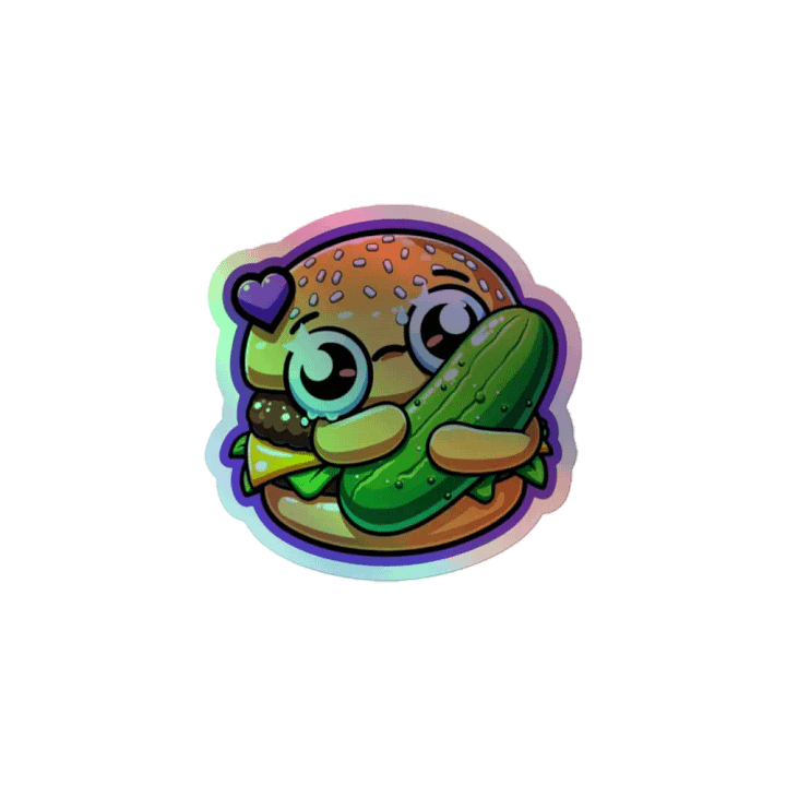 Burger Love Holographic Sticker Sheet product image (1)