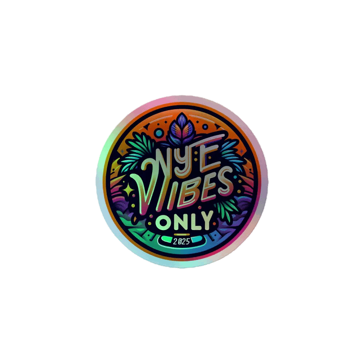 NYE Vibes Only 2025 Holographic Sticker Sheet product image (1)