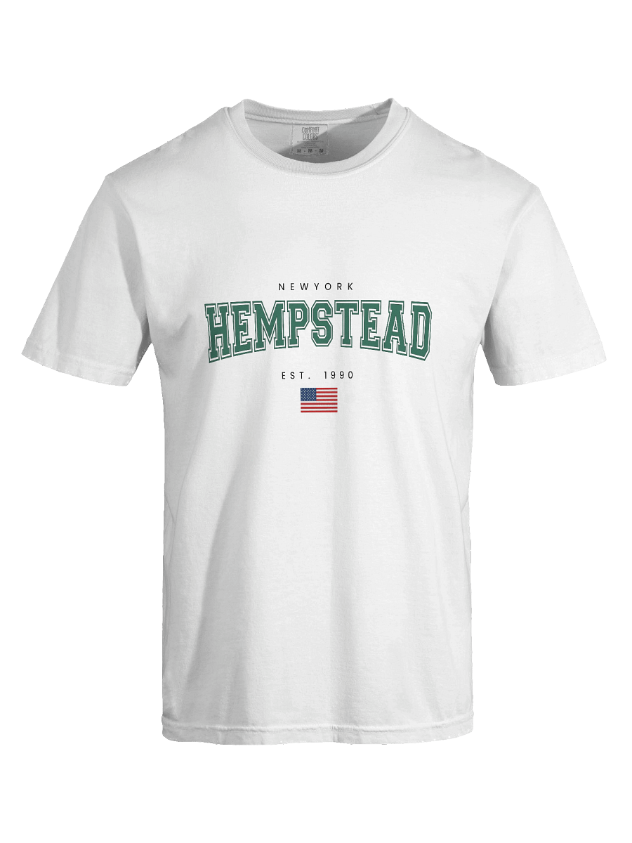 White Hempstead New York T-Shirt – Classic USA Flag Graphic Tee product image (7)