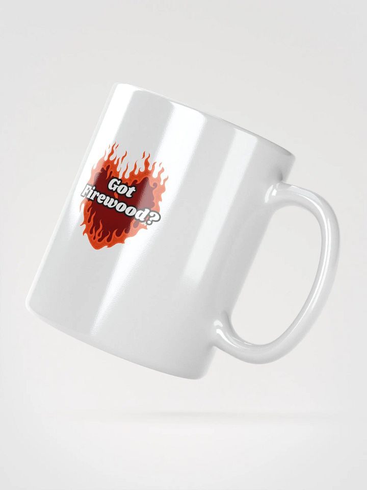 Flaming Heart - Got Firewood? | White Glossy Mug product image (2)