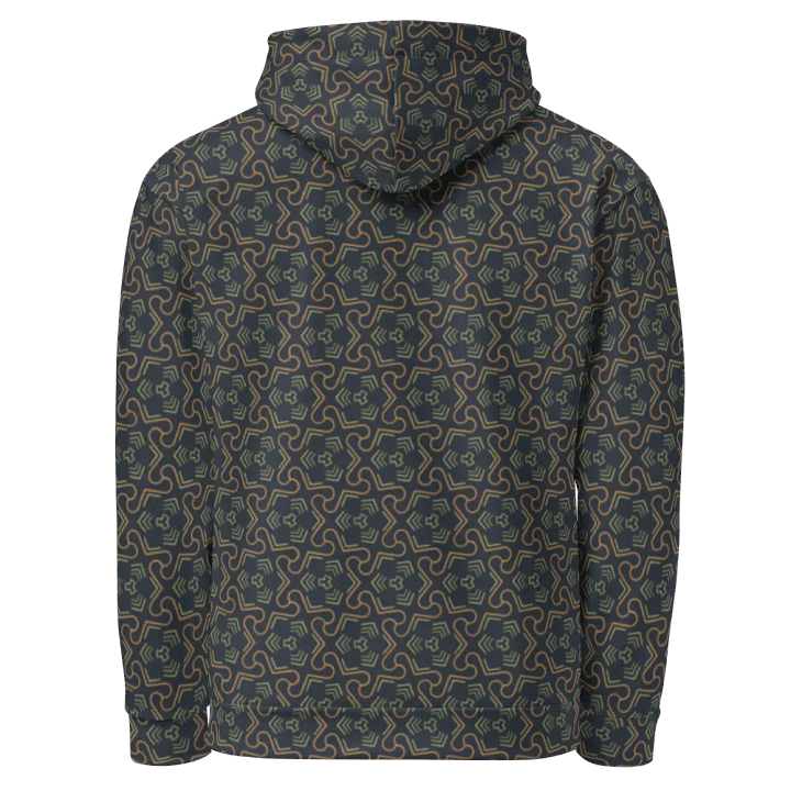 Groovy Grove Geometric Allover Print Hoodie for Men and Women product image (2)