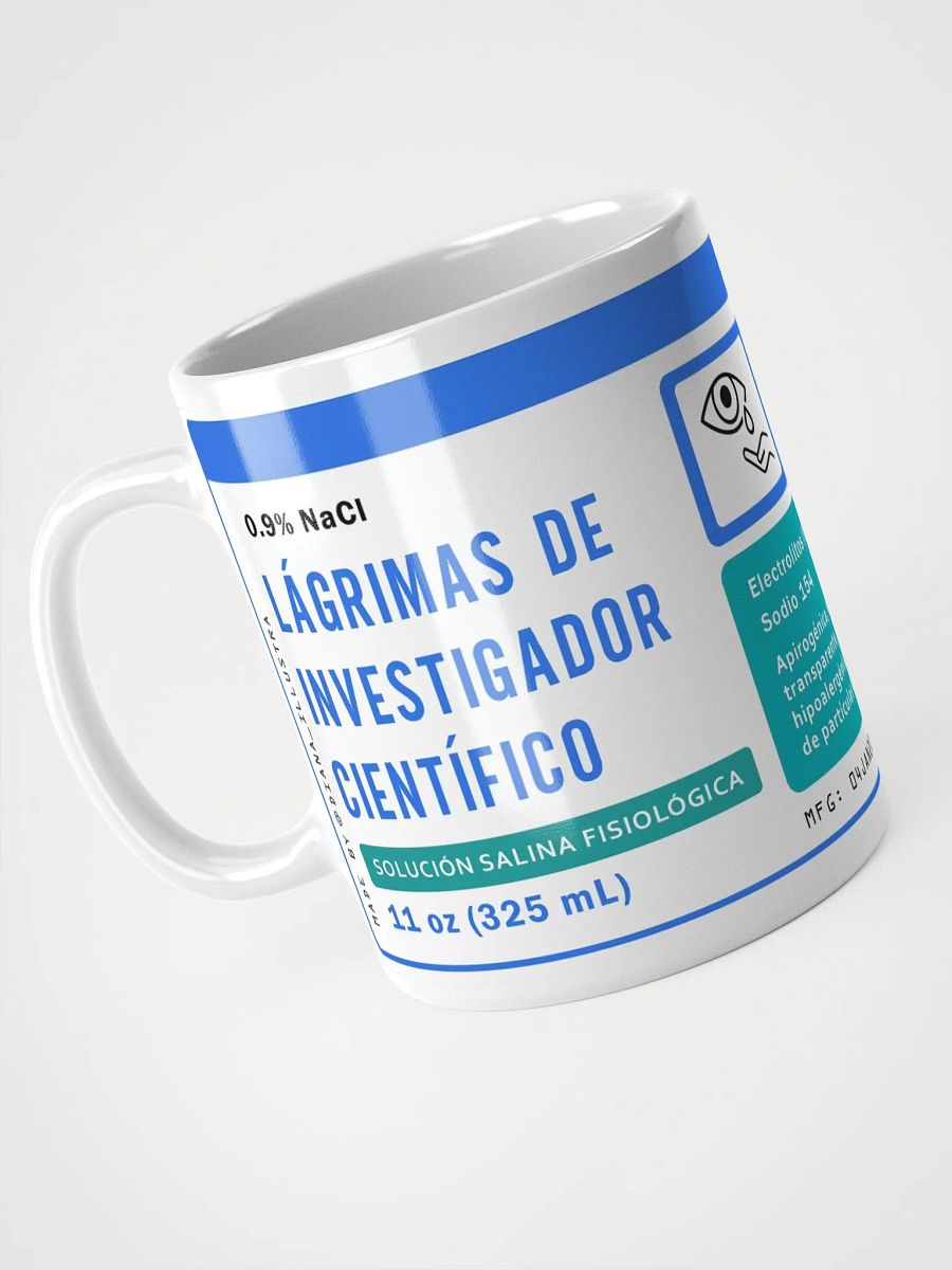 "Lágrimas de investigador científico" (SPANISH) Ceramic mug product image (3)