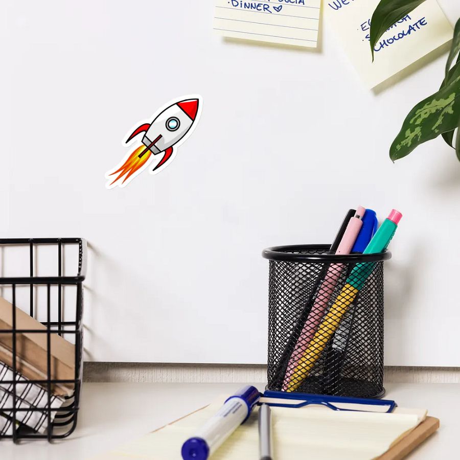 "NASA" Rocket Launch Die-Cut Magnet product image (1)