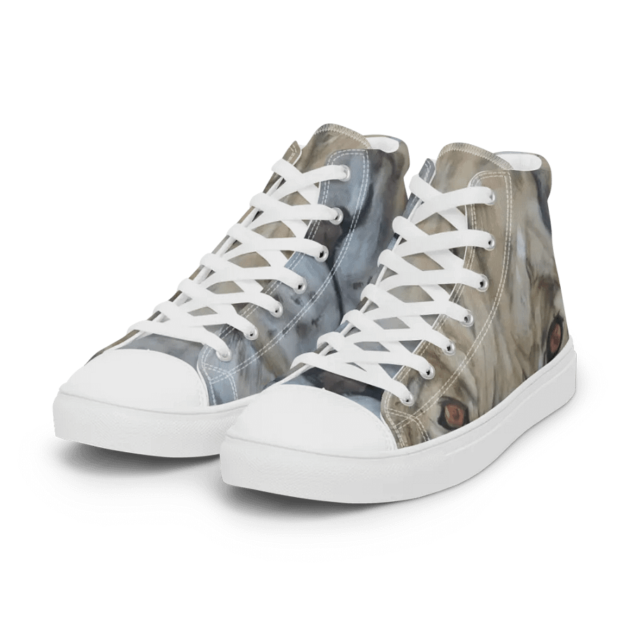 Woman's' Lion print from danflan oil painting white toe cap product image (7)