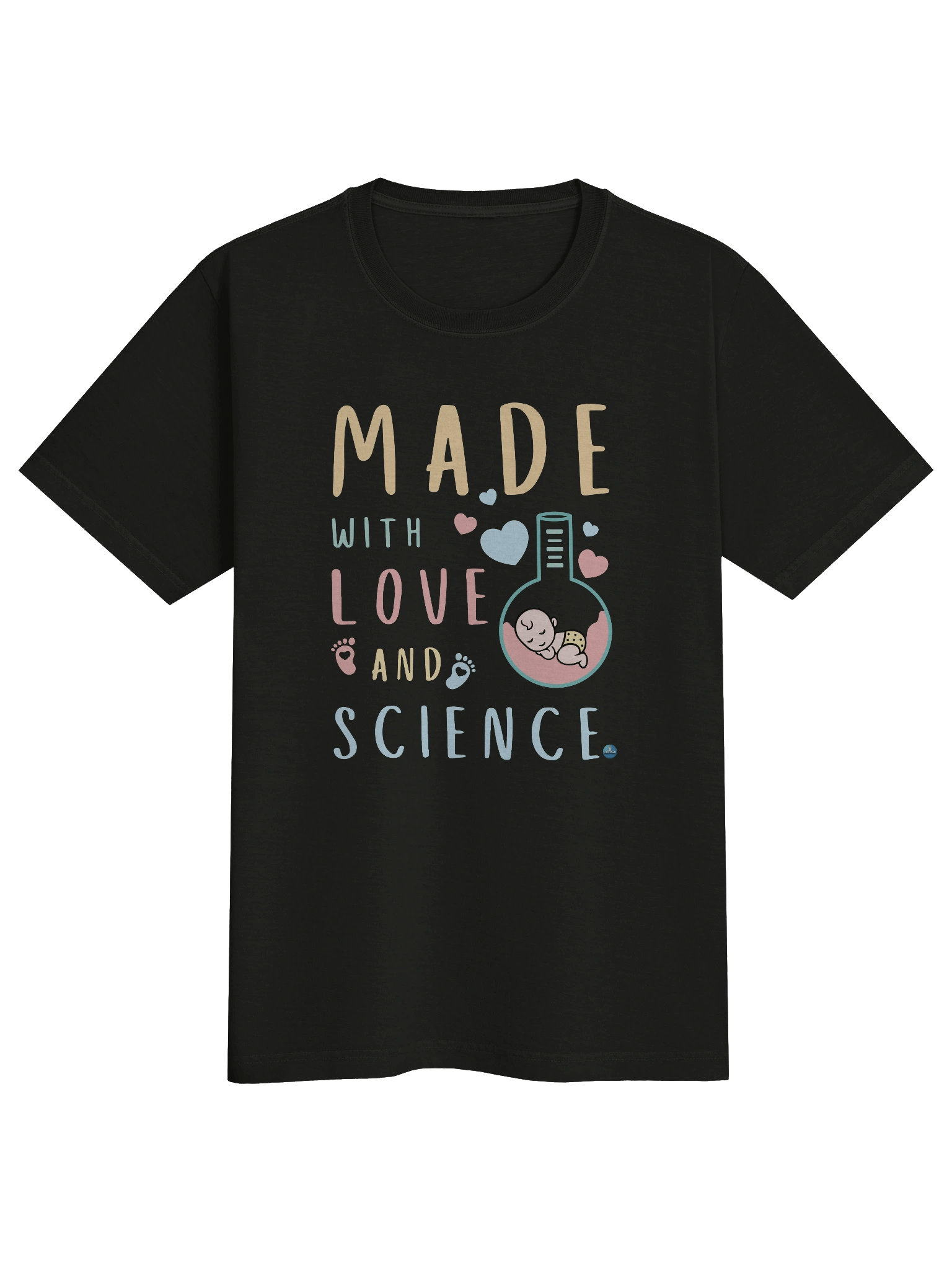 Made with love and science baby Oversized Tee product image (1)