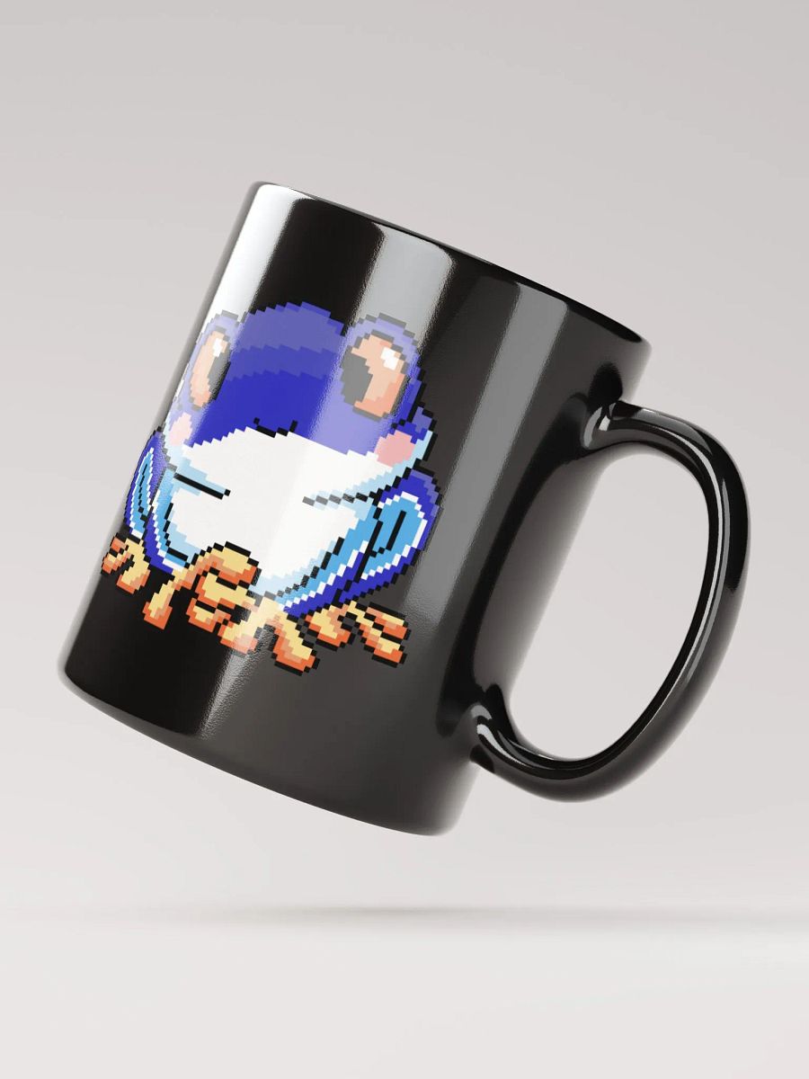 Dark Blue Rip the Frog Black Glossy Mug product image (6)