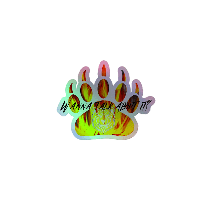 bear Flame Holographic Sticker Set product image (1)
