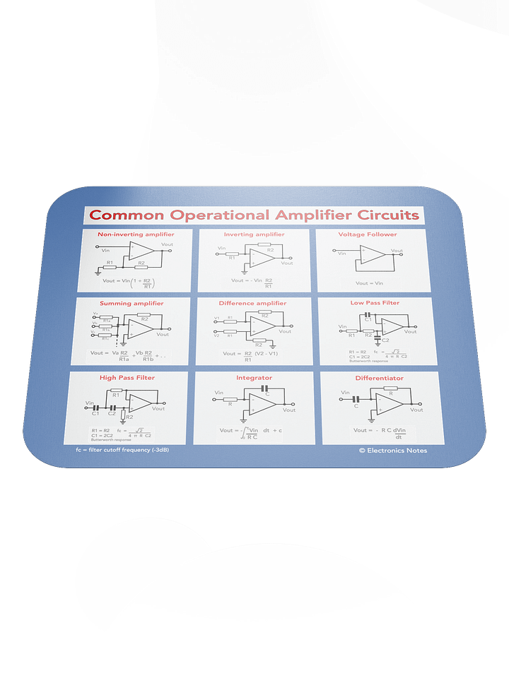 Operational Amplifier Circuits Mouse Mat product image (1)