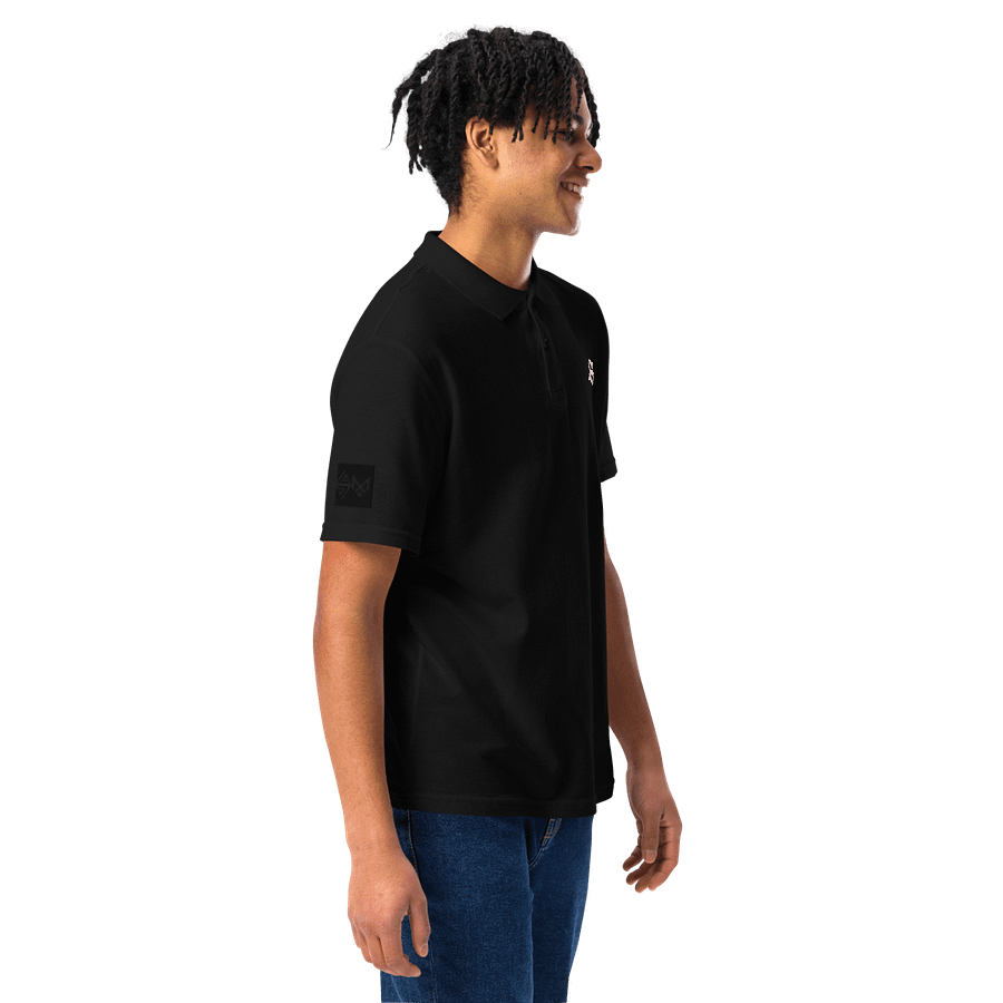 Black Gildan Unisex Pique Polo Shirt product image (4)
