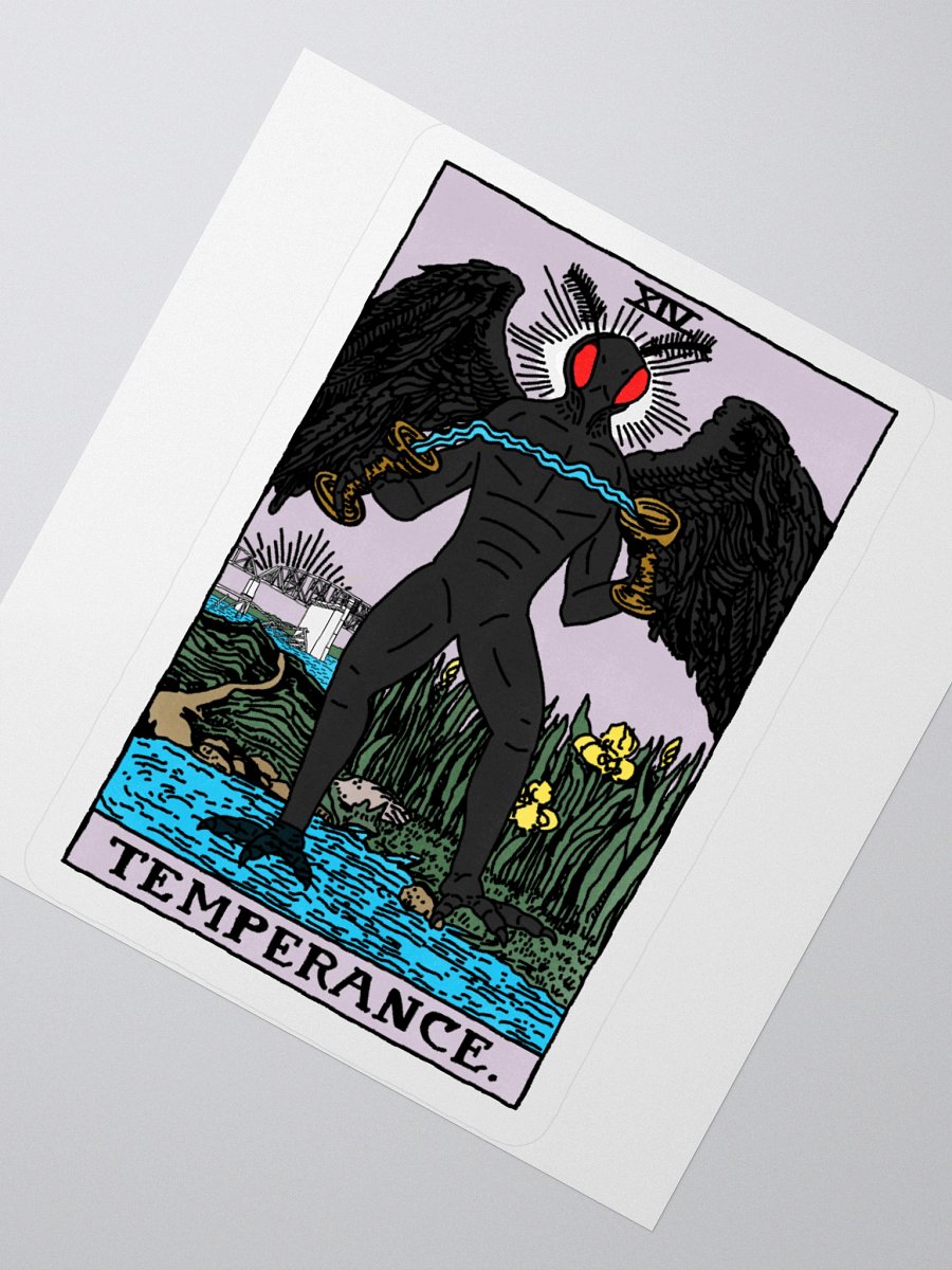 Mothman Tarot Card Sticker product image (2)