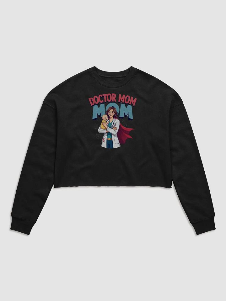 Doctor Mom Fleece Crop Sweatshirt product image (2)