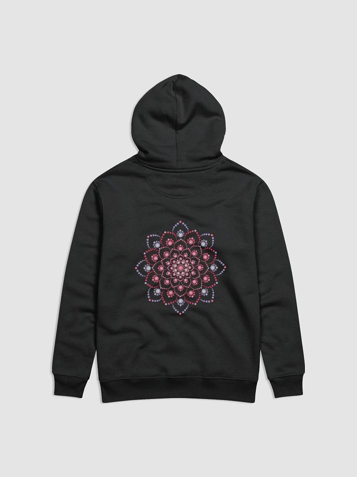 Purple and Pink Dot Mandala Unisex Eco Hoodie product image (2)