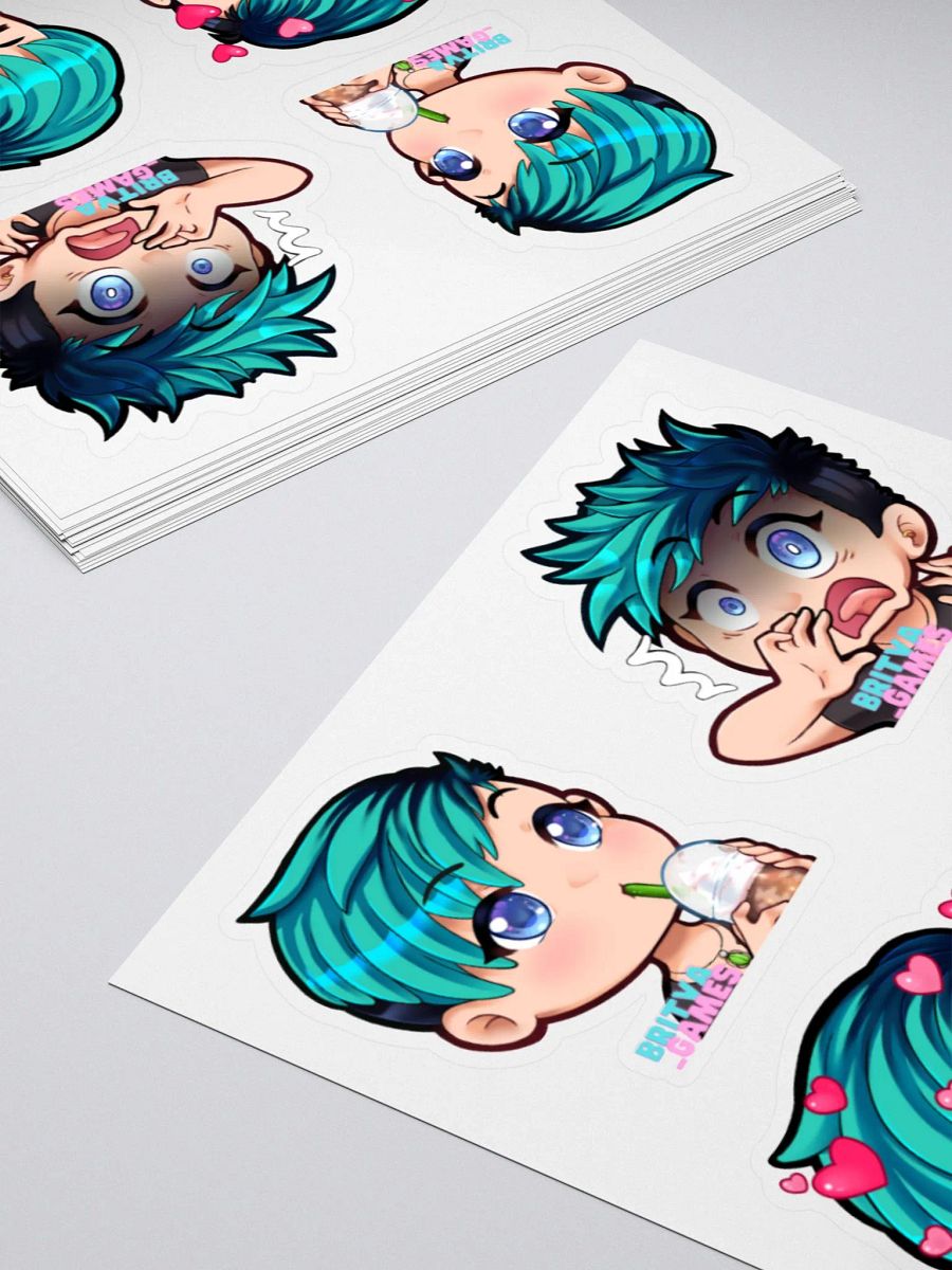 Emote Sticker Sheet 1 (4 stickers) product image (3)