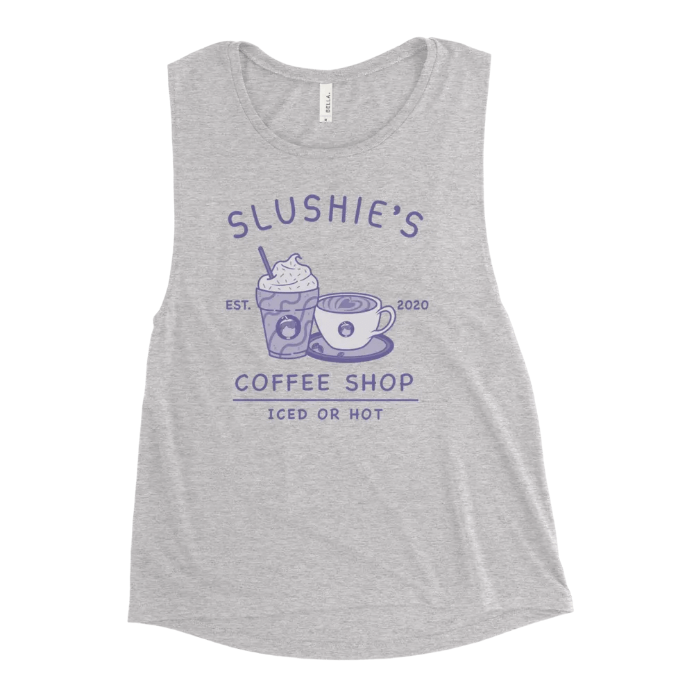 Slushie's Coffee Shop (Purple) | Women's Muscle Tank product image (1)