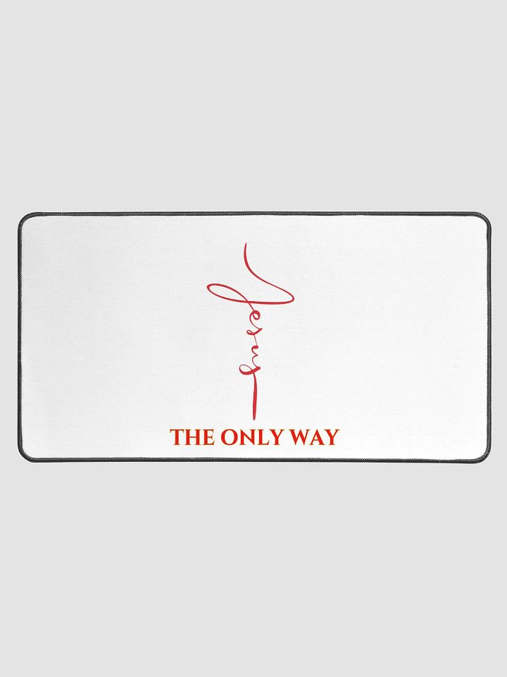 Jesus The Only Way Desk Mat product image (2)