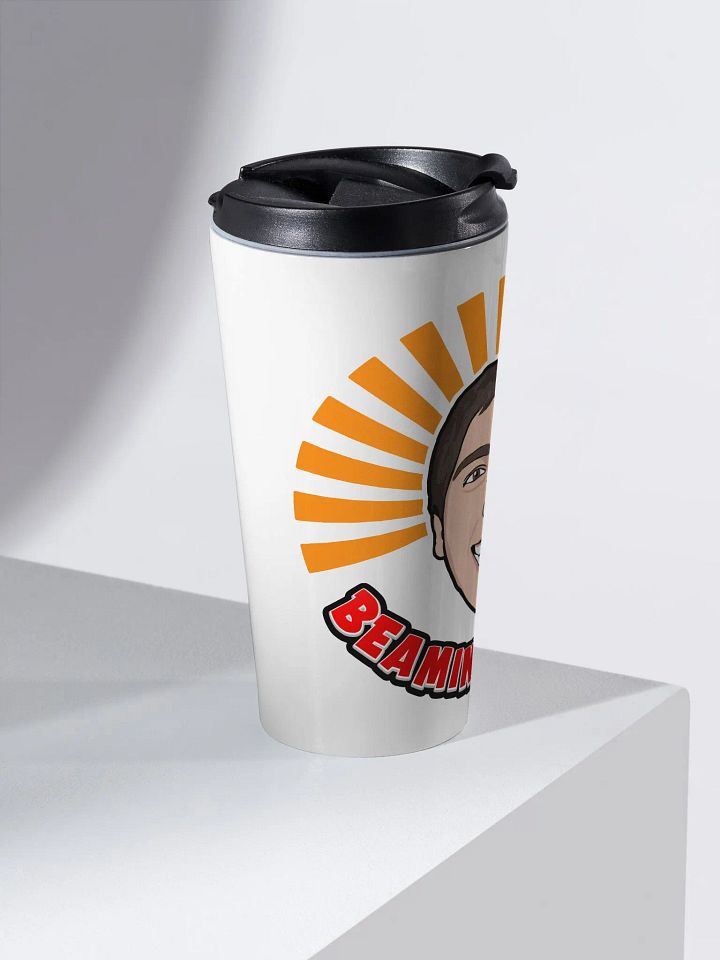 Beamin' Bright Benny Stainless Steel Travel Mug [Large Logo] product image (2)
