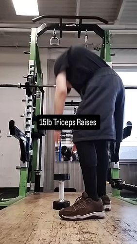 15lb Triceps Raises 
Use my code in the bio for 10% off any purchase from @holstrength 

#gymmotivation #fitnessmotivation #w...