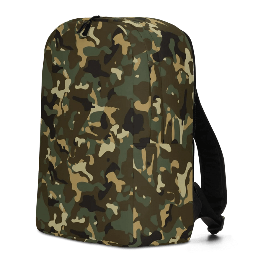Military Green Camouflage All-Over Print Minimalist Backpack product image (5)