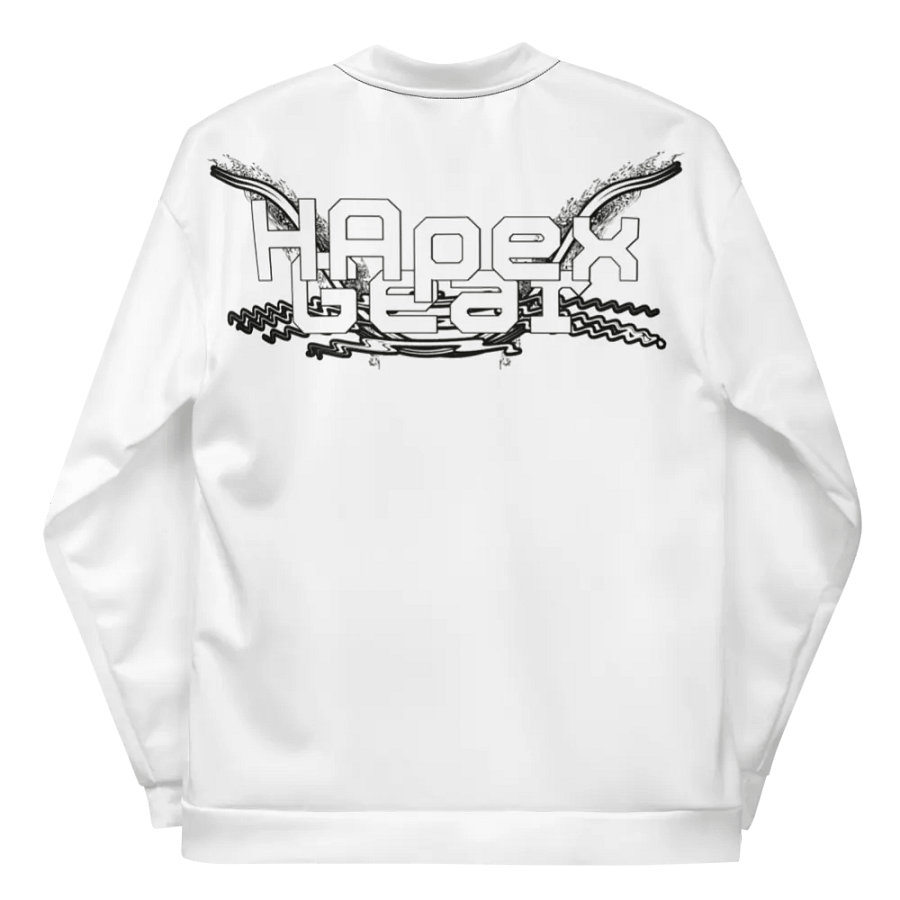Bomber Jacket - White - White HApex Gear White Logo product image (9)
