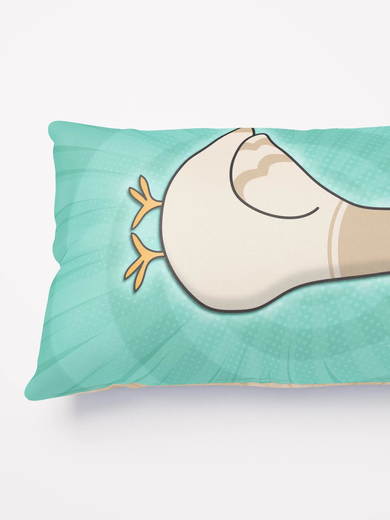 Pigeon Cushion (Teal/Cream) product image (3)